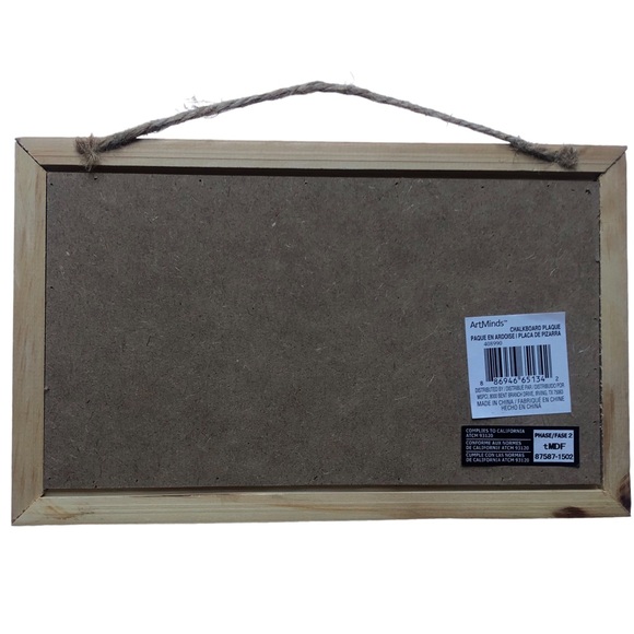 Three Hexagon Cork Boards, Hanging Chalkboard Sign and Jar of Push Pins - Picture 11 of 13